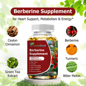Cápsulas de Berberina de 1500 mg, Suplemento Herbal Orgánico, Directo de Fábrica, Berberina HCl, Promueve la Digestión, Aumenta la Energía - Product Image 3