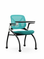 Chaise de conférence ergonomique pliable élégante avec coussin en éponge confortable, empilable, pour événements, formations, style exécutif moderne