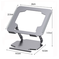 Support de tablette PC stable et pliable en métal rotatif à 360°, réglable en hauteur, compatible iPad et ordinateur portable, capacité 10 kg, prix abordable