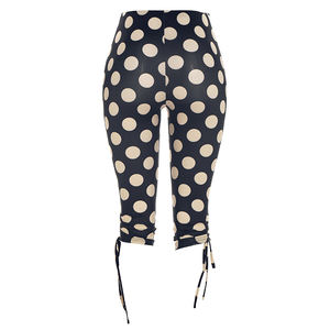 Viviblook J26PT106 Pantalones casuales de primavera y verano para mujer, nuevos pantalones con estampado de lunares, pantalones ajustados de cintura media para mujer - Product Image 6