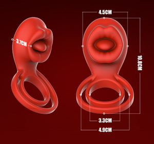 <span class=keywords><strong>Anneau</strong></span> vibrant pour homme contrôlé par application, en silicone, pour retarder l'éjaculation, stimulateur clitoridien pour couples, jouet sexuel - Product Image 2