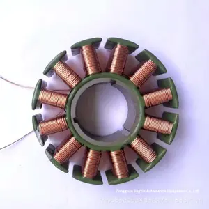 آلة لف سيرفو PLC ثنائية المحطة، أوتوماتيكية بالكامل، لتشقيق الورق ومحركات المراوح، مع تحكم سيرفو داخلي بدون فرش للستاتور - Product Image 2