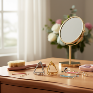 Pince à cheveux triangulaire Angelina 4,5 cm en métal pour femmes et filles, accessoire de coiffure - Product Image 2