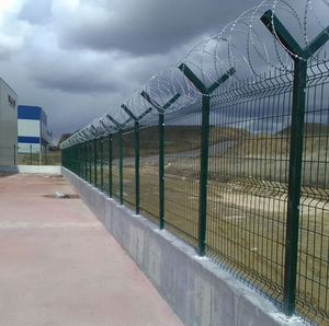 Cercado de flexión triangular 3D/Valla de alambre de malla soldada 3D/Marco de metal Panel de valla curvada de flexión 3D y puerta - Product Image 5