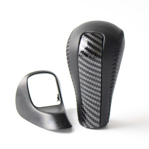 Pommeau de levier de vitesse en cuir à motif carbone ergonomique pour Honda Accord de huitième génération - Product Image 4