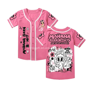 Nuevo estilo personalizado <span class=keywords><strong>Karol</strong></span> <span class=keywords><strong>G</strong></span> Bichota temporada camisetas de béisbol mujer Softball Jersey sublimado poliéster béisbol Jersey - Product Image 4