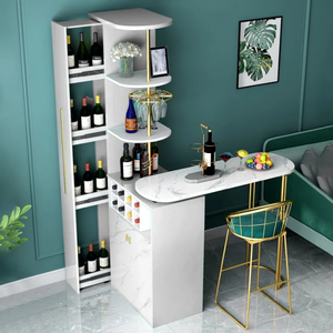 Vitrina de vino multifuncional de lujo para porche, cocina, sala de estar, barra giratoria de pared, mesa y sillas - Product Image 1