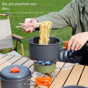 Outdoor Camping Picnic Aluminum Alloy Full Set Pot and Kettle Cooking Supplies - Product Image 4