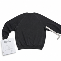 Sweat-shirt à col rond en tissu CVC, coupe ample et oversize pour homme, pull en molleton, fournisseur en gros de streetwear