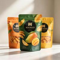Sachet Doypack refermable pour fruits secs, emballage alimentaire à fond plat, anti-odeur, en Mylar avec fermeture éclair