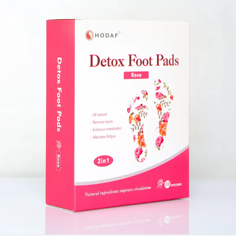 Wholesale Relax Health Personal Care Deep Cleansing Bamboo Vinegar Foot Detox Patches Ginger