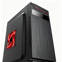 Boîtier PC de bureau Micro ATX haute performance pour gaming, 7 emplacements PCI, 2 disques durs, 2 SSD, support de ventilateurs multiples, en stock