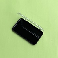 Boîte d'emballage en acrylique épaissi pour faux ongles, étui de présentation transparent à couvercle rabattable pour le rangement des embouts d'ongles et la présentation en salon