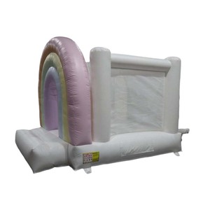 บ้านลมสีรุ้งหลากสีสำหรับเช่าเล่นกลางแจ้ง บ้านเด้งสีขาวทำจาก PVC สำหรับงานแต่งงานและเด็กๆ - Product Image 3