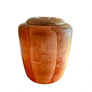 Round Wooden <b>Jar</b> with Wooden Lid 250mL Capacity Classic Design Eco-Friendly <b>for</b> <b>Kitchen</b> Pantry and Dry Food <b>Storage</b> - Product Image 1