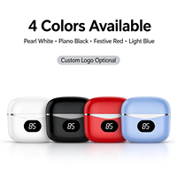 Écouteurs sans fil TWS en gros avec affichage LED, Bluetooth 5.3, réduction de bruit ENC à 4 micros et étanchéité IPX5 pour le sport et le travail