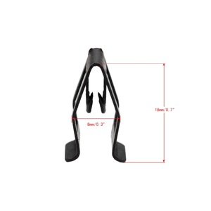 Clip de fixation en plastique noir pour garniture de tableau de bord, lot de 10, pièces automobiles - Product Image 5