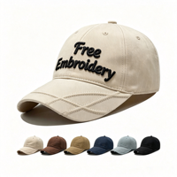 Casquette de baseball OEM personnalisée à 6 panneaux, 100 % coton, logo brodé 3D incurvé, chapeau de golf, fermeture à boucle métallique, sportive, unisexe, faible MOQ