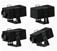Projecteur LED publicitaire Bertin avec logo Gobo personnalisé, 1500W, HD, base E27, IP65, blanc chaud RGBW, couleurs personnalisables, DMX512