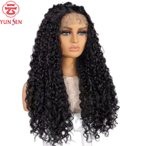 Perruque Lace Front 13x4 en Cheveux Humains Vierges à 100%, Style Européen Américain, Noir Jais, Raie au Milieu, Pour Femmes - Product Image 2