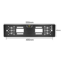 Caméra de recul AHD 1080P avec vision nocturne, étanche IP68, grand angle 170 degrés, trajectoire dynamique, pour cadre de plaque d'immatriculation UE