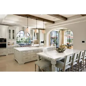 Sıcak özel teklif özelleştirilmiş açık renk klasik ve Shaker tarzı MDF lak Panel tasarımı dolap mutfak dolapları