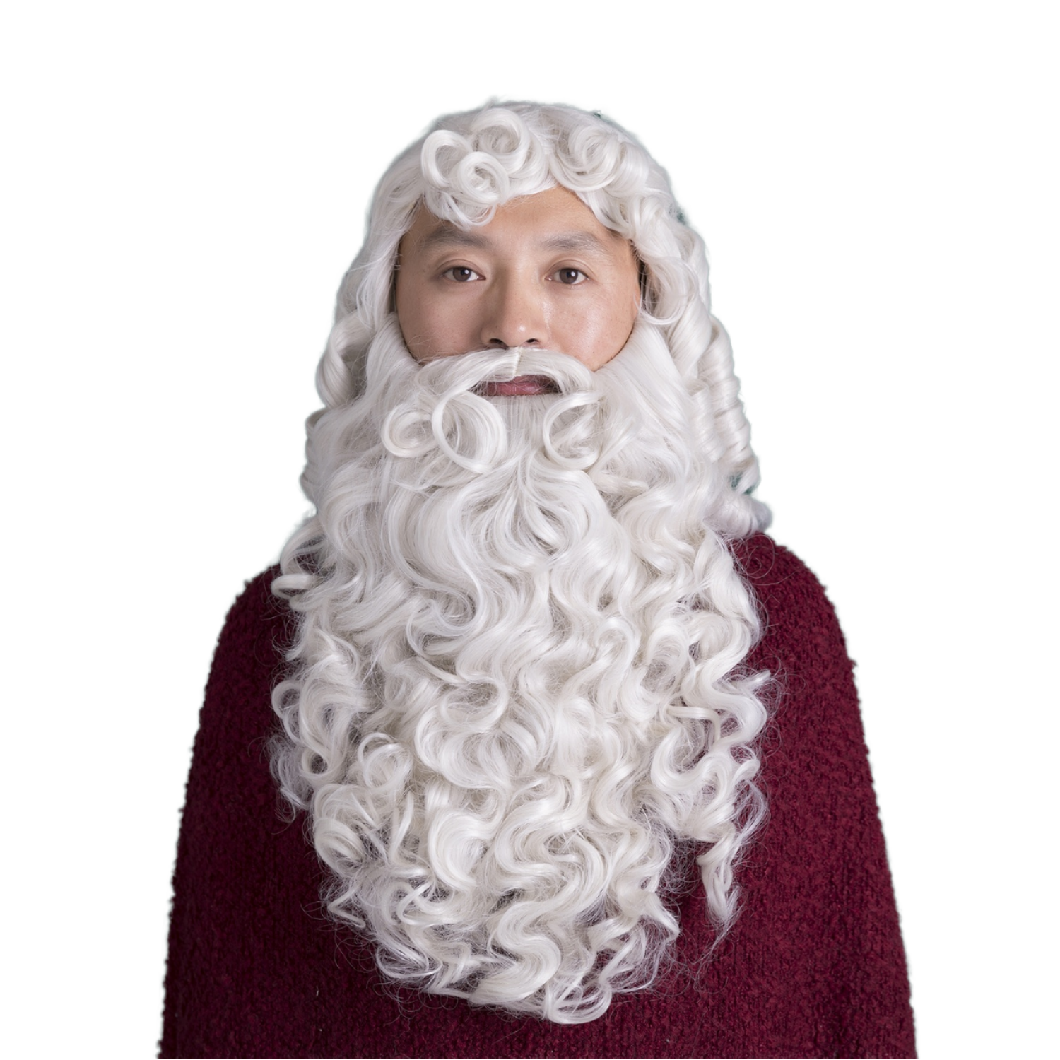 Lace Santa Beard - High Quality Yak Hair Wig Set, image size:1500x1500