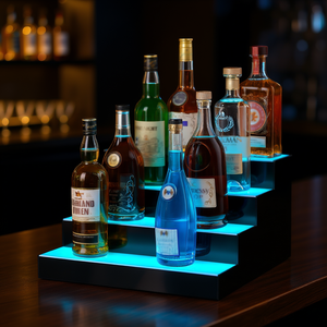 Étagère de bar lumineuse à LED 16-en-4 avec contrôle par application, meuble de bar moderne en acrylique pour usage commercial - Product Image 2
