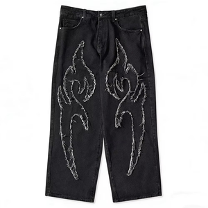 Jeans Personalizados para Hombre, Fabricación de Alta Calidad, Jeans Rotos al por Mayor, Jeans de Tallas Grandes para Hombre, Estilo Hip Hop Recto - Product Image 6
