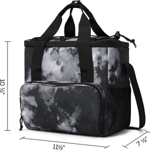 Free Sample Commercial Hot Food <b>Backpack</b> <b>Cooler</b> <b>Bag</b> Durable Water Resistant Expandable Thermal Insulated 24L HDPE Delivery <b>Bag</b> - Product Image 4