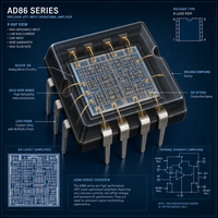 Amplificateur opérationnel AD8608ARZ-REEL7 - CMOS 4 circuits, boîtier 14SOIC