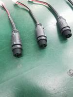 Terminal en laiton étanche M12 2 broches avec câble de 10 cm 10A 2x18AWG pour éclairage LED extérieur et applications industrielles automobiles