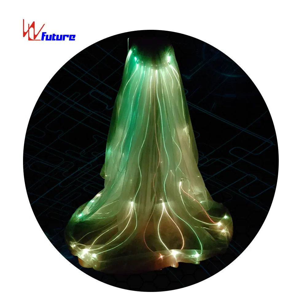 Christmas Party Fantastic Cloak Stage Led Fairy Sexy Belly Dance Costume