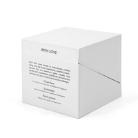 Boîte en carton personnalisée de qualité supérieure avec couvercle rabattable pour coffret cadeau de bougies de Noël