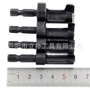 Plug Cutting <b>Bits</b> 4Pc Black Hex Shank For <b>Wood</b> <b>Drilling</b> And Hole Enlarging - Product Image 2