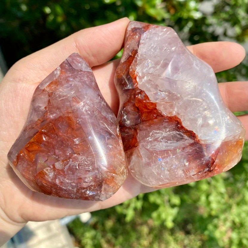 light red fire quartz flame