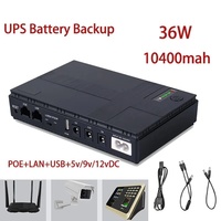 Mini-onduleur DC monophasé en gros avec batterie au lithium 10000 mAh 5V/9V/12V/24V, alimentation de secours POE pour CCTV/routeur Wi-Fi