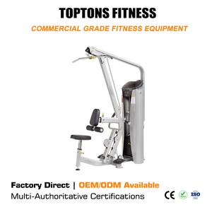 Máquina de Gimnasio Profesional TOPTONS de Doble Función con Selector de Peso para Ejercicios de Dorsal y Fila de Pecho - Product Image 1