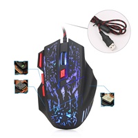 Ensemble clavier et souris rétroéclairés RVB arc-en-ciel, combo de jeu LED, 104 touches, clavier filaire USB, souris de jeu pour PC Gamer
