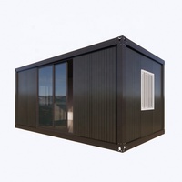 Mini-maison conteneur de luxe personnalisée 10ft 20ft, moderne, mobile, préfabriquée en acier léger, pour bureau, logement ou chambre