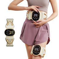 Ceinture de massage intelligente à minuterie avec chauffage électrique et vibrations pour amincissement abdominal, idéale pour le fitness et la relaxation quotidienne du corps