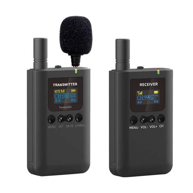Wireless Tour Guide Explainer 2.4G Global Universal Frequency 999 channel high sound quality
