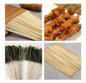 Small Sized <strong>Portable</strong> <strong>Grilled</strong> Heat Resistant Easily Cleaned Fruit Skewers Bamboo Sticks Tools - Product Image 3