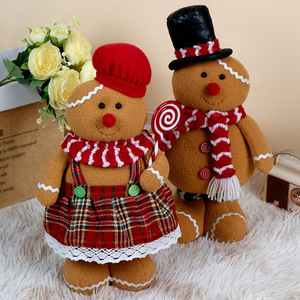 Decoraciones navideñas de nuevo estilo-Navidad <span class=keywords><strong>galleta</strong></span> hombre retráctil Chef pareja muñeca adornos muñecas decorativas para decoración del hogar - Product Image 3