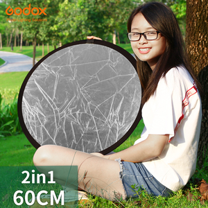 Godox 24 "60Cm <span class=keywords><strong>2</strong></span> Trong 1 Portable Ráp Nhẹ <span class=keywords><strong>Round</strong></span> Photography Reflector Cho Studio Đa Ảnh Disc - Product Image 1