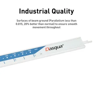 Dasqua kaliper elektronik layar besar, kaliper elektronik presisi tinggi 150mm 300mm resolusi 0.01 12 inci messcheber metromori Caliper Digital