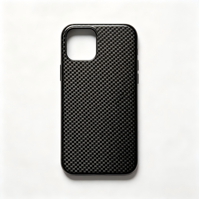 Aramid Carbon Fiber Phone Case 0.6mm Ultra Slim CNC Custom Cut Shockproof Cover Lightweight Protective Shell