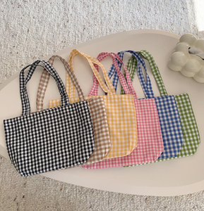 Bolso de mano informal de lona al por mayor, bolso de hombro cuadrado rosa, bolso grande de lona para compras de verano en la playa - Product Image 1