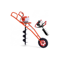 Tarière manuelle à lame spirale pour forage de trous de jardinage, pêche sur glace, plantation d'arbres et travaux agricoles, retour facile, machine à creuser le sol
