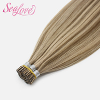 %100 Gerçek Saç Ekleri Itip Röfleli Platin Röfleli Pre Bond I Stick Tip Saç Ekleri Özelleştirme Yüksek Kalite